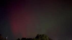 Northern Lights over Berkley on Thursday