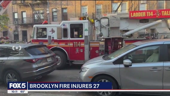 Over 2 dozen hospitalized following Brooklyn apartment fire
