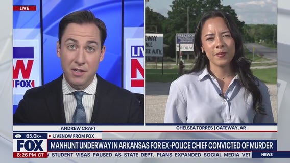 Manhunt underway for former police chief in Arkansas