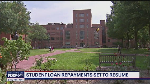 Student loan payments set to resume