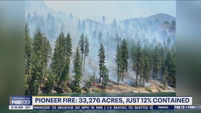 Pioneer Fire burns more than 33,000 acres, 12% contained