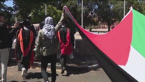 Stanford grads, family members walkout of commencement in protest of Israel-Hamas war