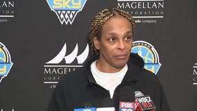 Teresa Weatherspoon and Sky players talk a playoff race without Angel Reese