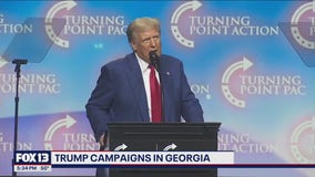 Trump campaigns in Georgia in battleground state blitz