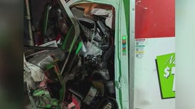 First responders rush to save man trapped in truck