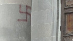 Temple Israel in Mpls vandalized with swastikas