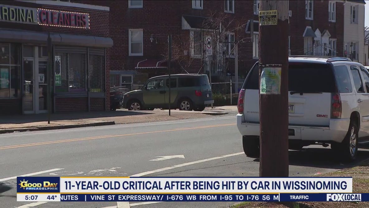 11-year-old critical after being hit by car in Wissinoming