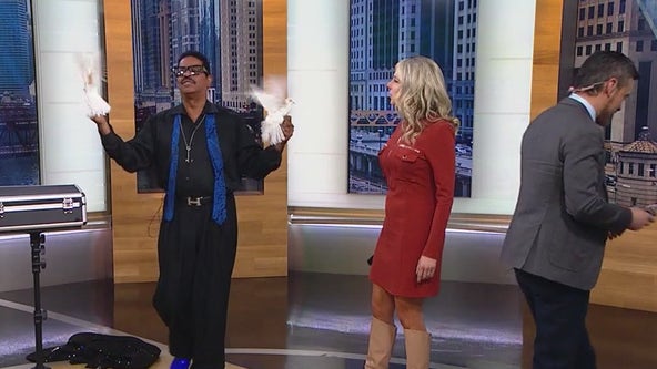 Magician who went viral for dove trick stuns Good Day Chicago anchors