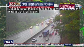 Crash investigation in Fulton County