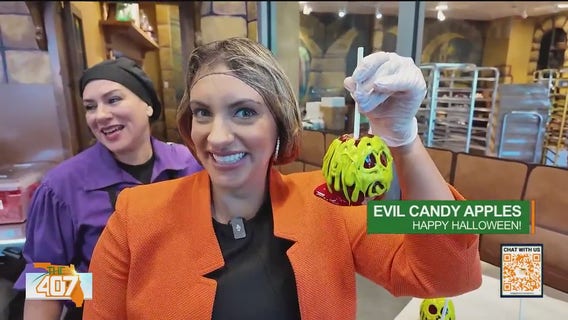 Evil candy apple stealing the spotlight at Candy Cauldron