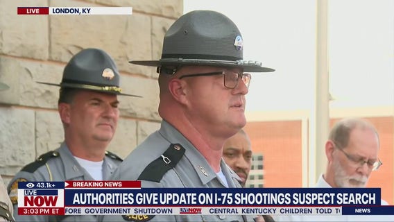 Kentucky highway shooting suspect sent chilling texts before attack, remains on the run