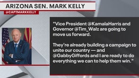 Mark Kelly reacts to Harris' VP pick