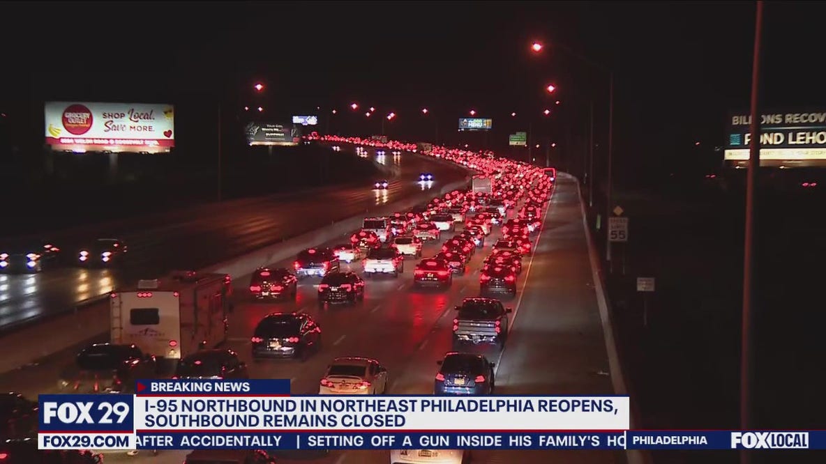 Parts of I-95 shut down due to gas leak