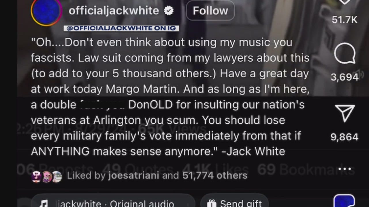 Detroit rocker Jack White triggered over Trump using Seven Nation Army in online ad | FOX 2 Detroit