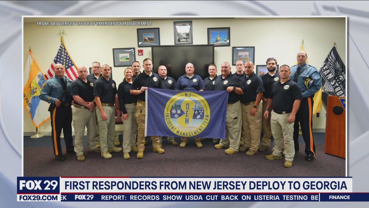 First responders from New Jersey deploy to FOX 29 Philadelphia