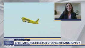 Spirit Airlines files for bankruptcy ahead of Thanksgiving travel