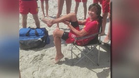 Teenager bitten by shark during lifeguard training