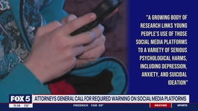 Attorneys general call for required warning on social media platforms