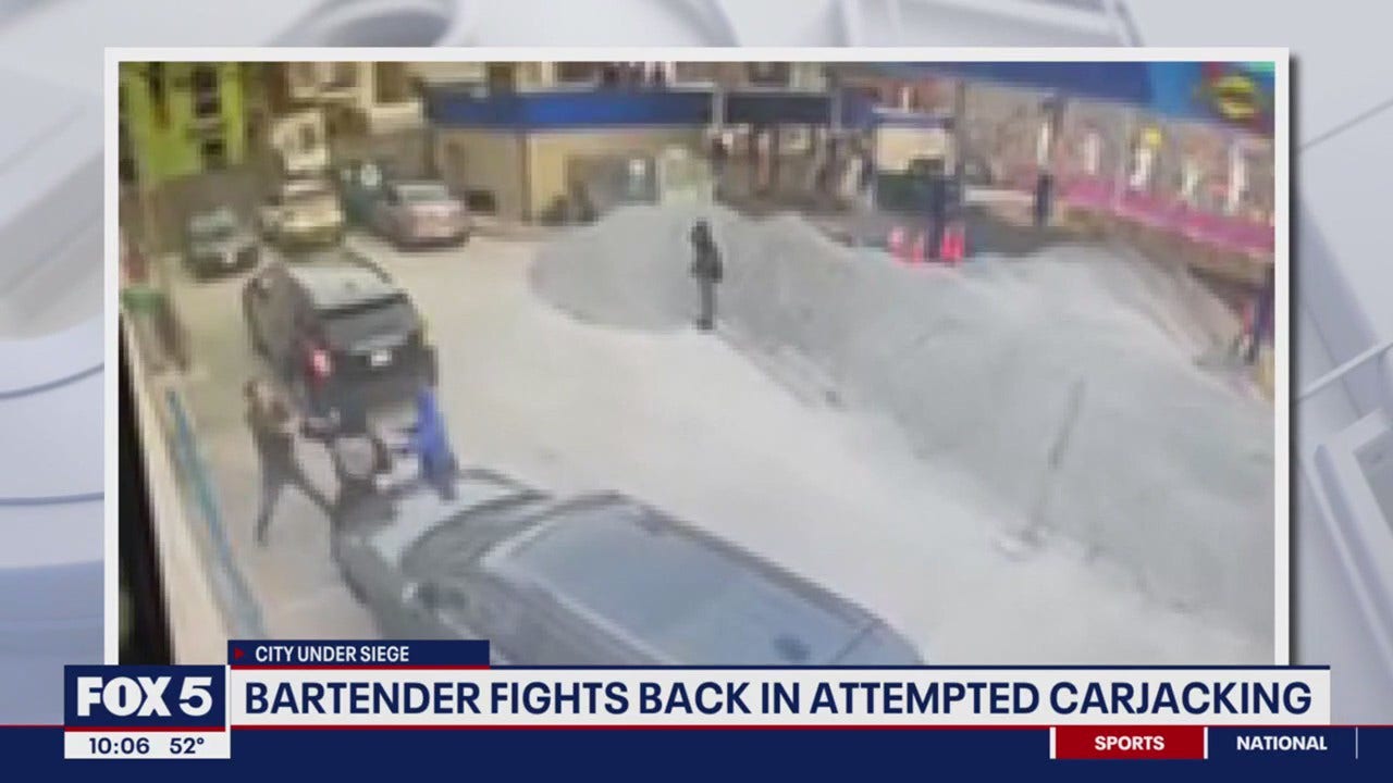 Watch: DC bartender fights back in attempted carjacking | FOX 5 DC