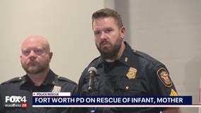 Fort Worth officers on rescuing pinned baby | FULL