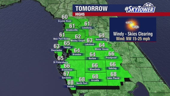 Tampa Bay weather | Temperatures start to drop Monday