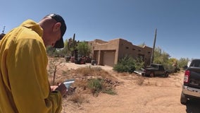 AZ Fire crews leaving notices of wildfire hazards