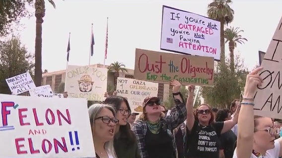 People gather in Phoenix for Anti-Trump protest