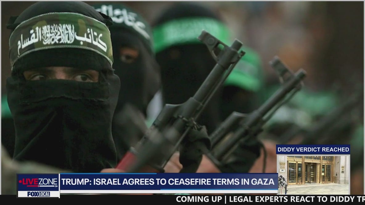 President Trump says Israel agrees to ceasefire terms in Gaza