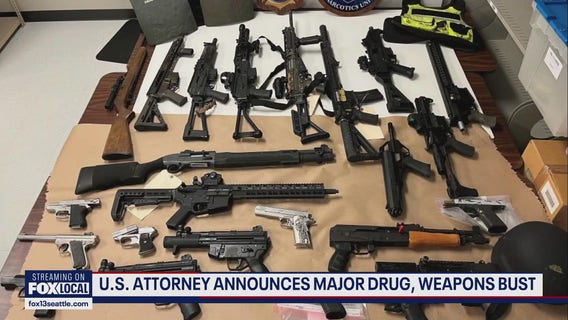 DEA, Seattle Police seize 34 guns, 100,000 fentanyl pills in major bust