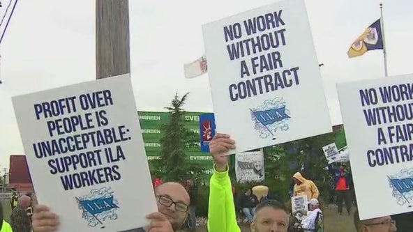 Port workers strike: Half the nation's ocean shipping halted