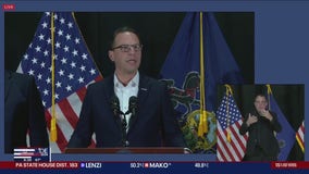 Governor Josh Shapiro addresses bomb threats across PA on Election Day