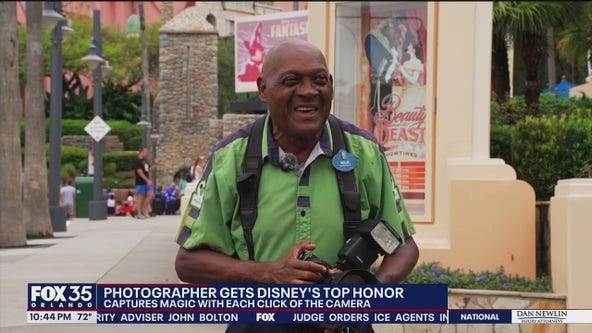 Viral Walt Disney World photographer honored with huge award