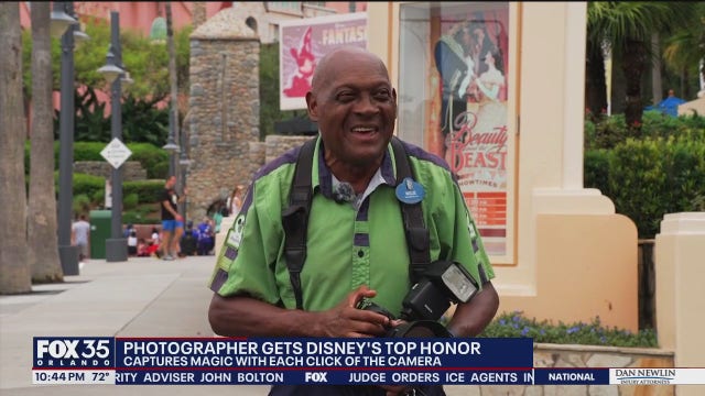 Viral Walt Disney World photographer honored with huge award
