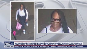 Woman wanted for stealing $800 from wheelchair-bound woman