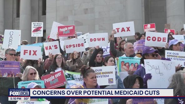 Medicaid on the chopping block as people rally in Olympia, WA