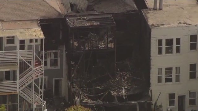 Fast-moving fire damages 5 homes, and displaces dozens in SF's Richmond District
