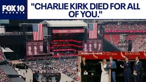 Turning Point USA colleagues speak at Charlie Kirk's memorial