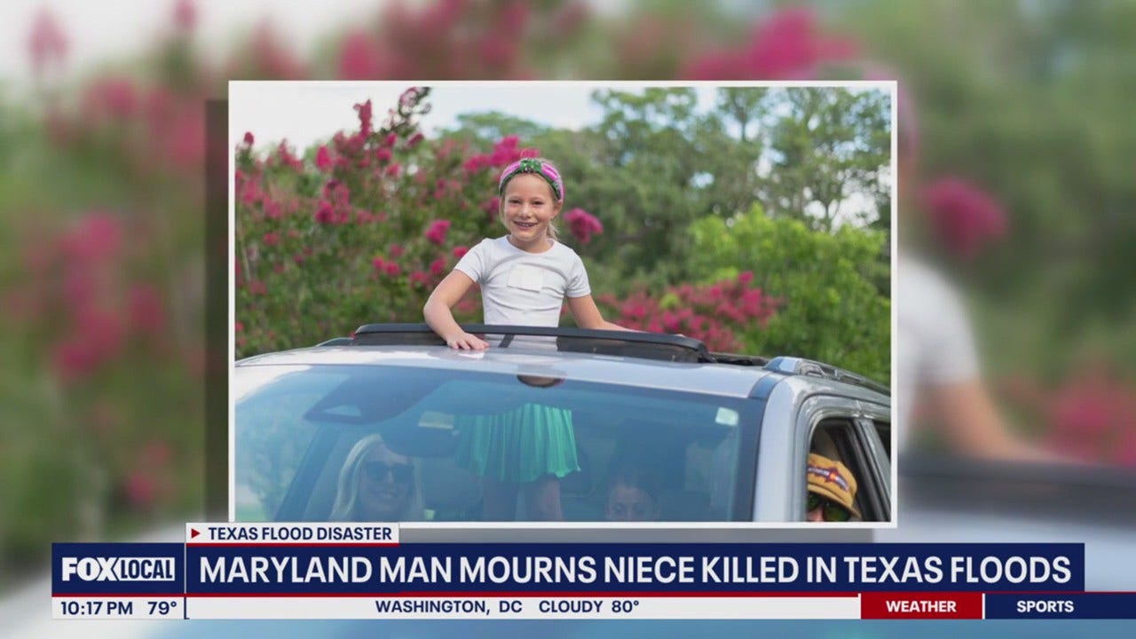 Maryland man remembers niece killed in Texas floods