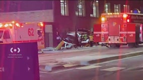 4 hospitalized in crash on Chicago’s North Side