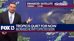 Tropics quiet for now; more activity expected soon