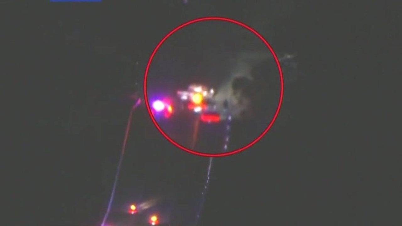 Police chase ends in Newhall on 5 Freeway | FOX 11 Los Angeles