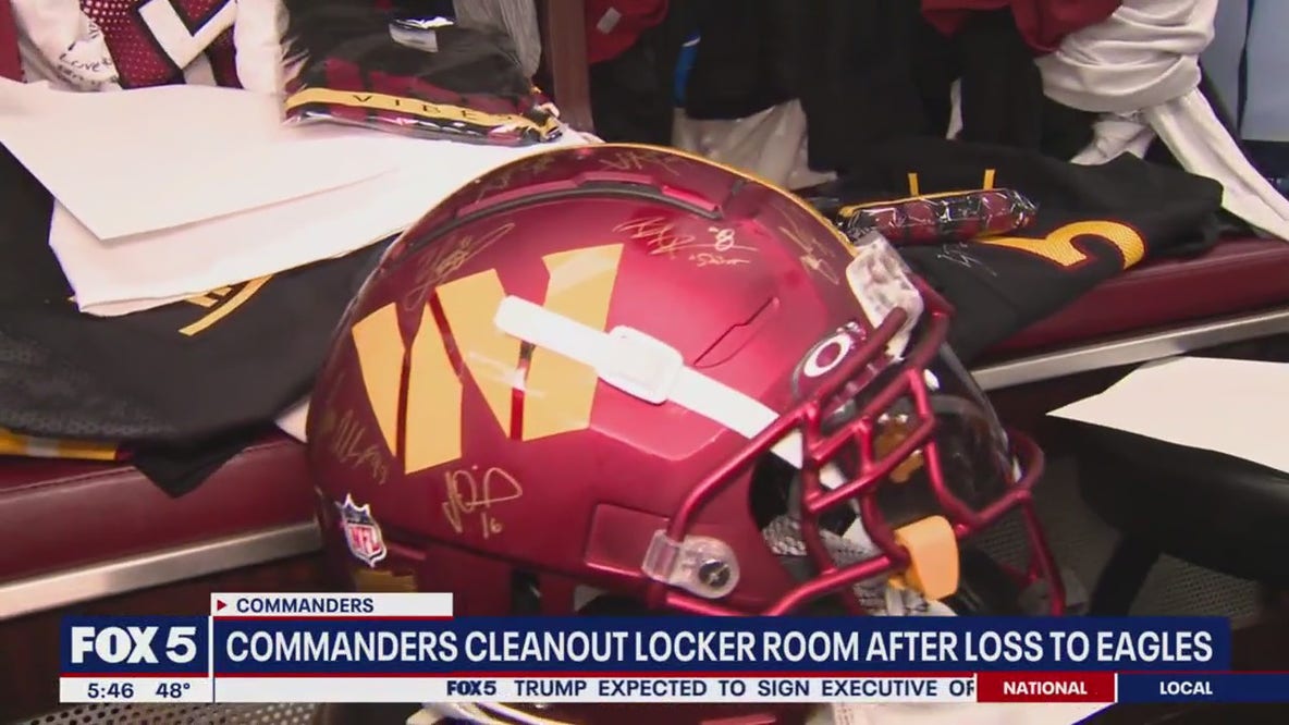 Commanders clean out lockers following NFC Championship loss