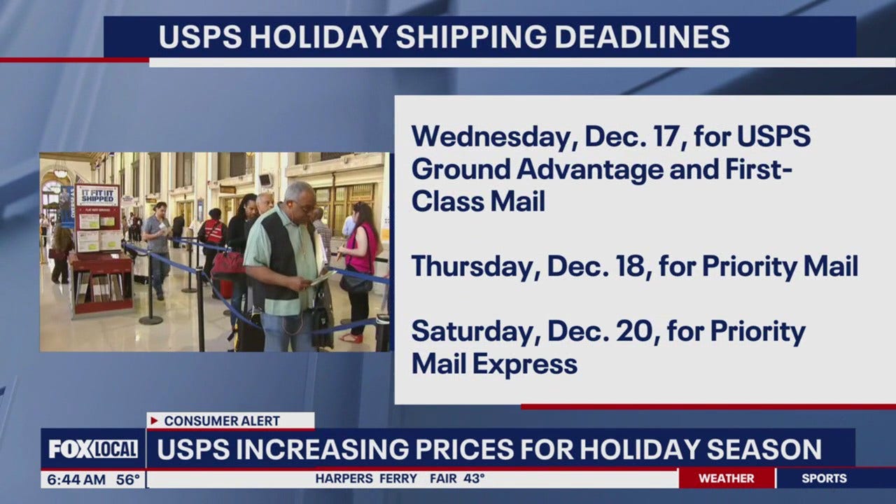 USPS Releases 2025 Holiday Shipping Deadlines, Plans Temporary Rate Increases Starting October 5