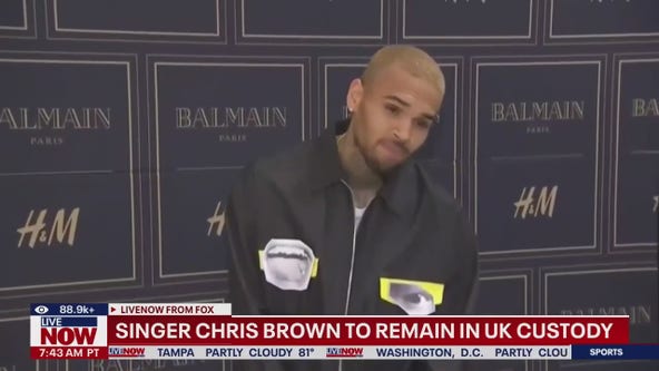 Singer Chris Brown to remain in UK custody