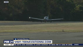 Teens learning about aviation with Teen Aviation of New Jersey