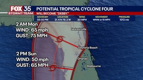 Potential Tropical Cyclone Four over Cuba