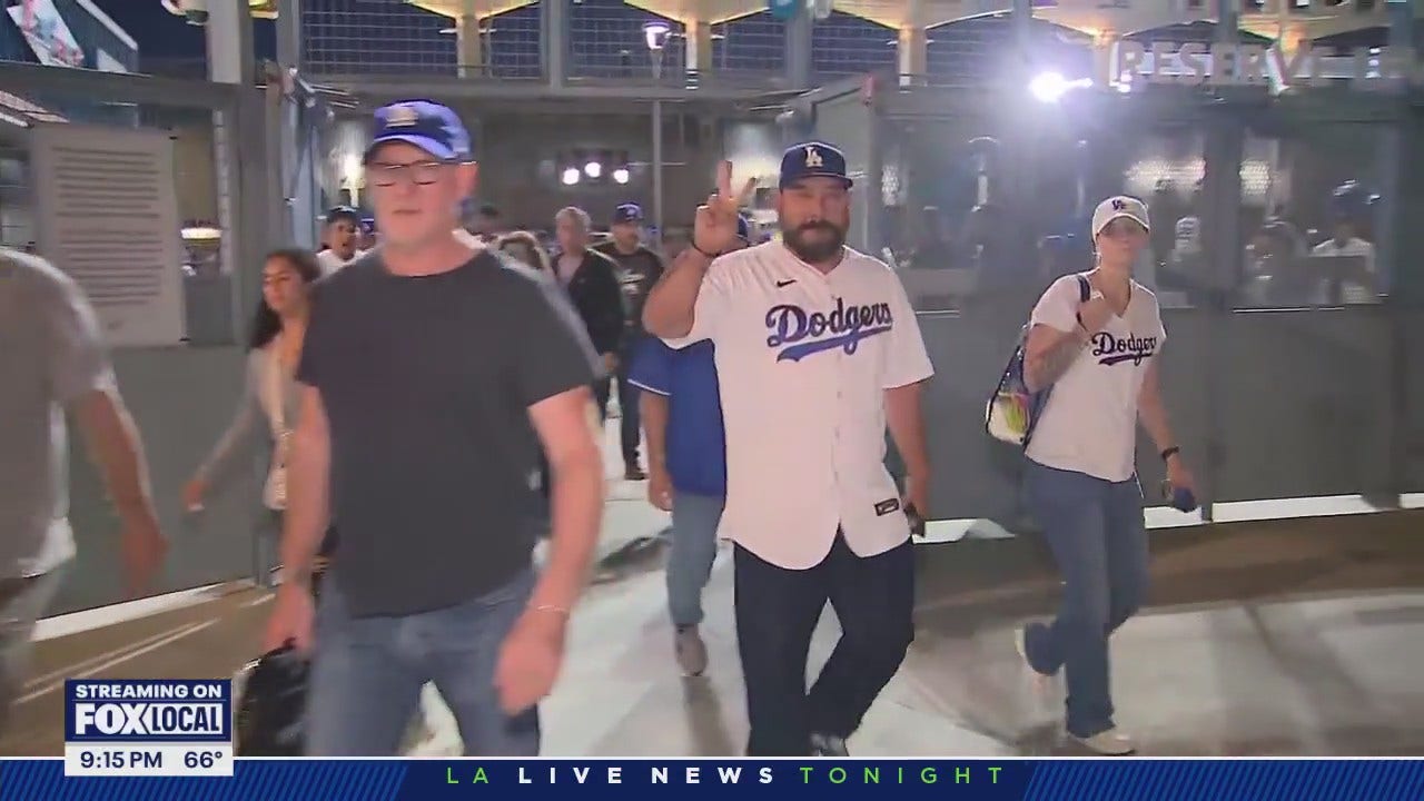 Dodger fans leave happy after wild card series win | FOX 11 Los Angeles