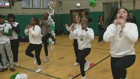 Senn High School shows off school spirit for Orange Friday