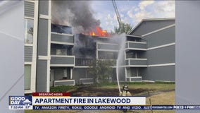 Apartment fire in Lakewood