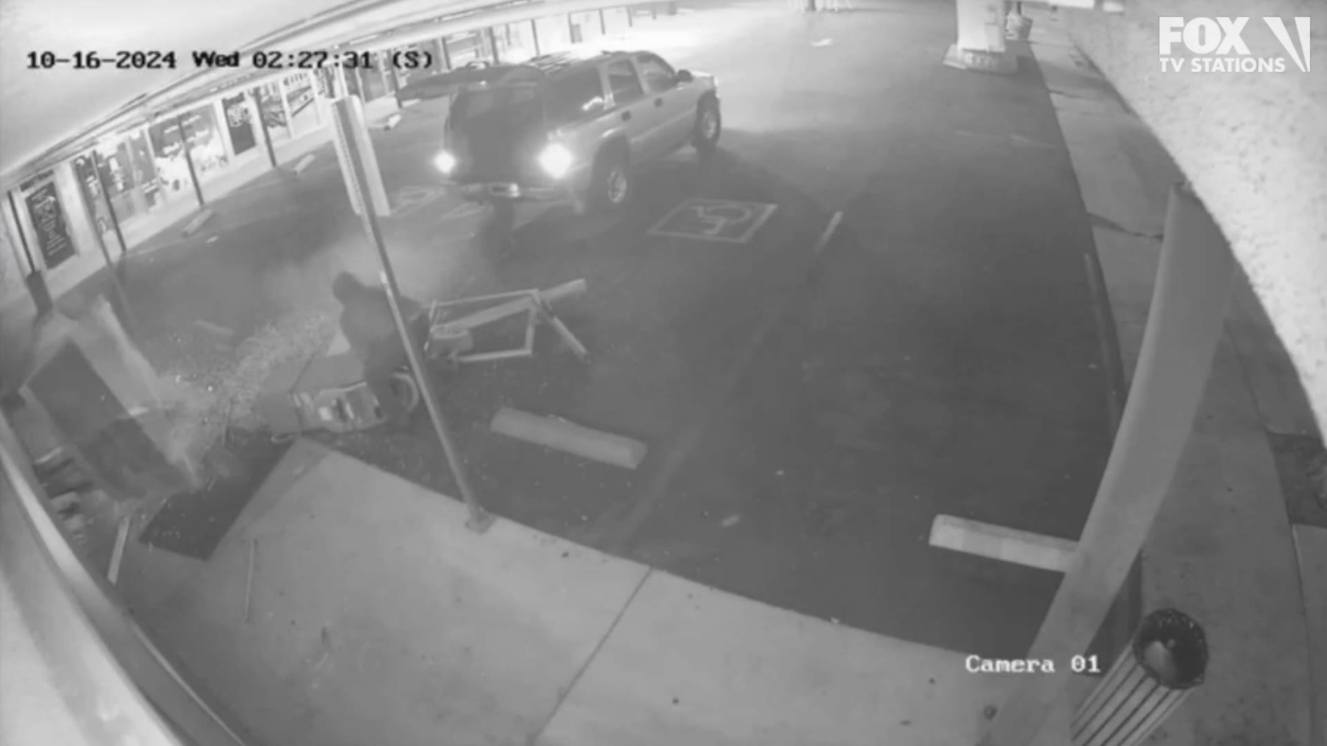 Thieves steal ATM from taco shop